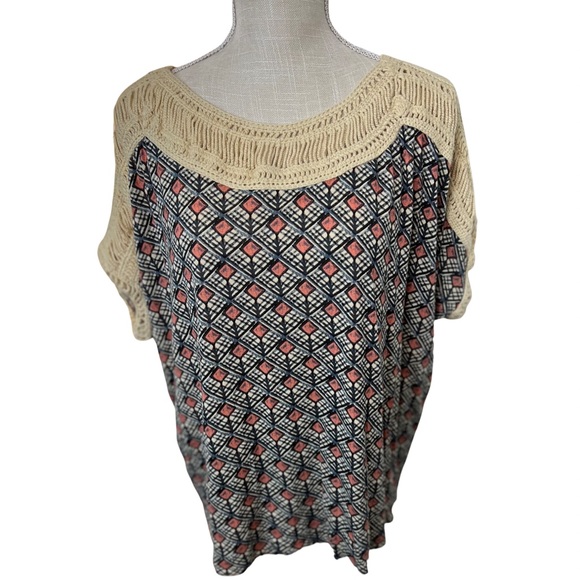 Free People Boho Geometric Top - Picture 3 of 8